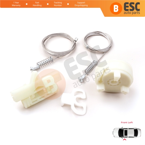 Window Regulator Repair Kit Front Left for Fiat Abarth Punto Grande Evo MK3 199 2005-2024 3/5-Door 51723316