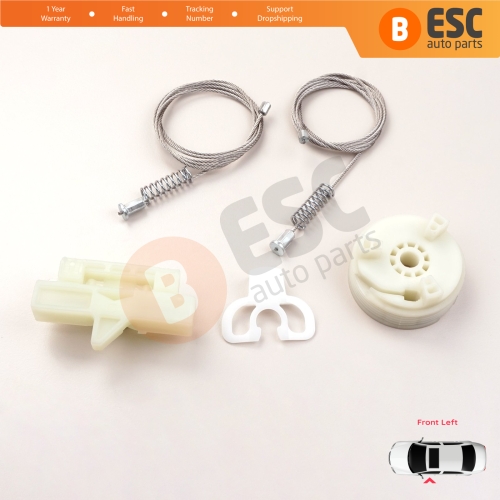 Window Regulator Repair Kit Front Left for Fiat Abarth Punto Grande Evo MK3 199 2005-2024 3/5-Door 51723316