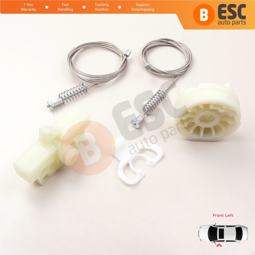 Window Regulator Repair Kit Front Left for Fiat Abarth Punto Grande Evo MK3 199 2005-2024 3/5-Door 51723316