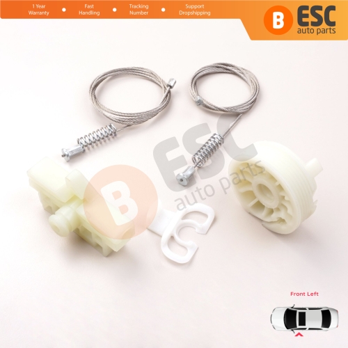 Window Regulator Repair Kit Front Left for Fiat Abarth Punto Grande Evo MK3 199 2005-2024 3/5-Door 51723316