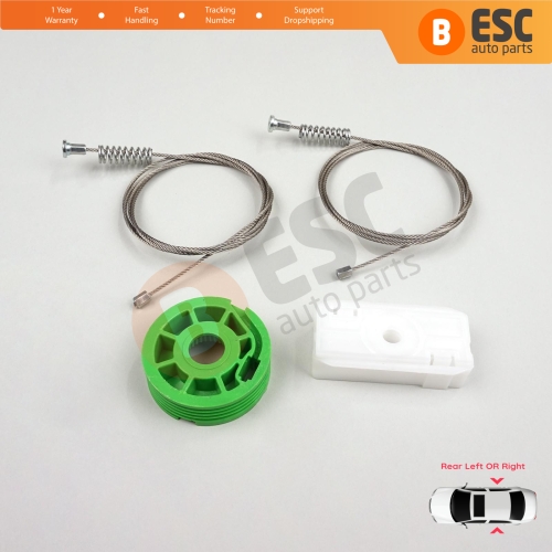 Window Regulator Repair Set Rear for Audi 80 B3 B4 8G 89 1991-2001 2-Door Coupe Cabriolet 8G0839729 