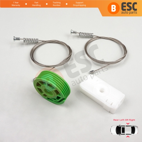 Window Regulator Repair Set Rear for Audi 80 B3 B4 8G 89 1991-2001 2-Door Coupe Cabriolet 8G0839729 