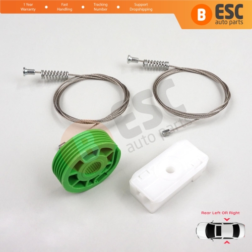 Window Regulator Repair Set Rear for Audi 80 B3 B4 8G 89 1991-2001 2-Door Coupe Cabriolet 8G0839729 