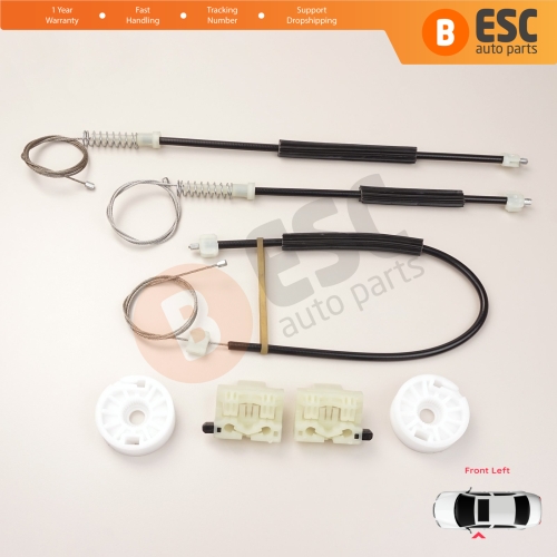 Power Window Regulator Repair Set Front Left for Chevrolet Cruze MK1 J300 J305 J308 2008-2016 4/5 Door 95382556