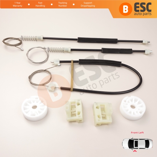 Power Window Regulator Repair Set Front Left for Chevrolet Cruze MK1 J300 J305 J308 2008-2016 4/5 Door 95382556