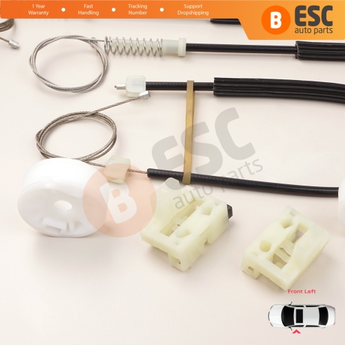 Power Window Regulator Repair Set Front Left for Chevrolet Cruze MK1 J300 J305 J308 2008-2016 4/5 Door 95382556