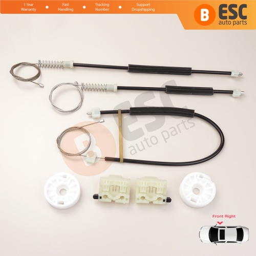 Power Window Regulator Repair Set Front Right for Chevrolet Cruze MK1 J300 J305 J308 2008-2016 4/5 Door 95382557