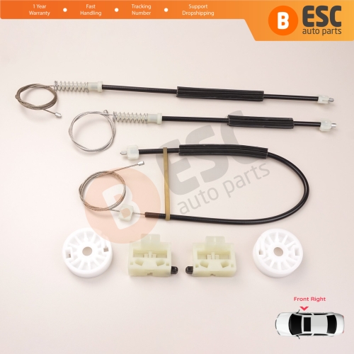 Power Window Regulator Repair Set Front Right for Chevrolet Cruze MK1 J300 J305 J308 2008-2016 4/5 Door 95382557