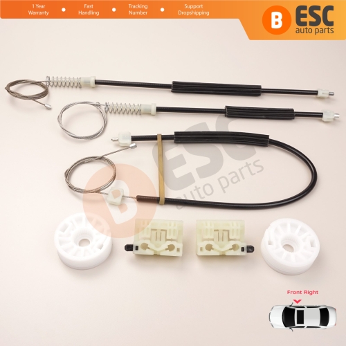 Power Window Regulator Repair Set Front Right for Chevrolet Cruze MK1 J300 J305 J308 2008-2016 4/5 Door 95382557