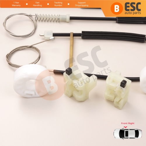 Power Window Regulator Repair Set Front Right for Chevrolet Cruze MK1 J300 J305 J308 2008-2016 4/5 Door 95382557