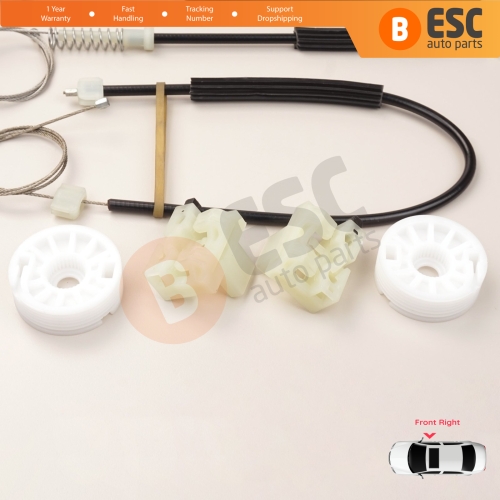 Power Window Regulator Repair Set Front Right for Chevrolet Cruze MK1 J300 J305 J308 2008-2016 4/5 Door 95382557