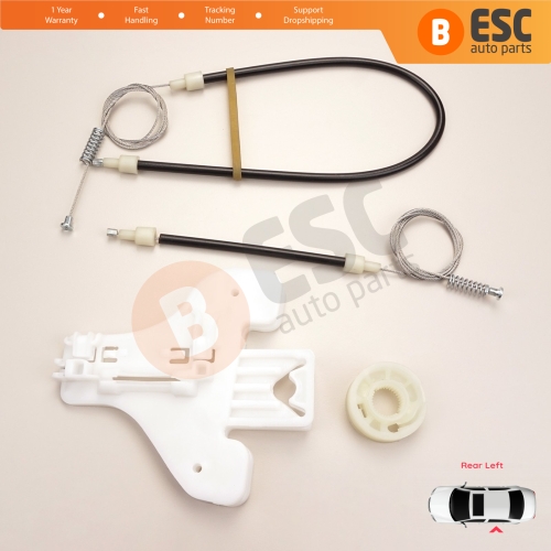 Power Window Regulator Repair Set Rear Left Door for Seat Toledo MK3 5P2 2004-2009 Altea 5P1 XL 5P5 5P8 5P0839461