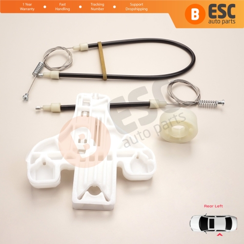 Power Window Regulator Repair Set Rear Left Door for Seat Toledo MK3 5P2 2004-2009 Altea 5P1 XL 5P5 5P8 5P0839461