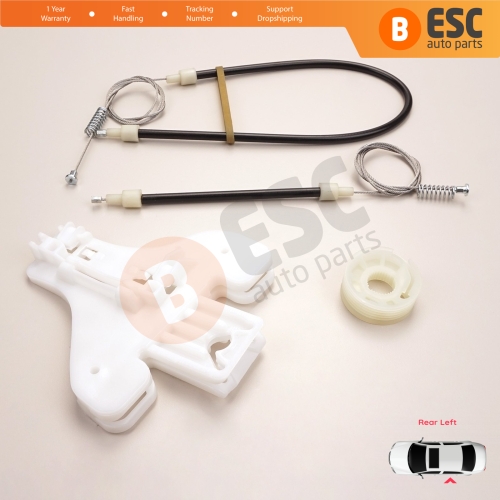 Power Window Regulator Repair Set Rear Left Door for Seat Toledo MK3 5P2 2004-2009 Altea 5P1 XL 5P5 5P8 5P0839461