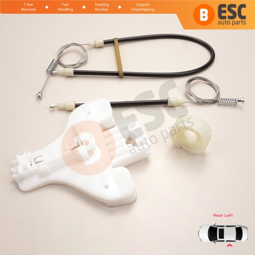 Power Window Regulator Repair Set Rear Left Door for Seat Toledo MK3 5P2 2004-2009 Altea 5P1 XL 5P5 5P8 5P0839461