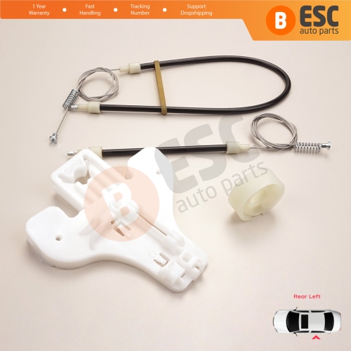 Power Window Regulator Repair Set Rear Left Door for Seat Toledo MK3 5P2 2004-2009 Altea 5P1 XL 5P5 5P8 5P0839461