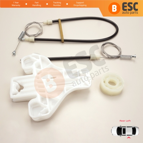 Power Window Regulator Repair Set Rear Left Door for Seat Toledo MK3 5P2 2004-2009 Altea 5P1 XL 5P5 5P8 5P0839461