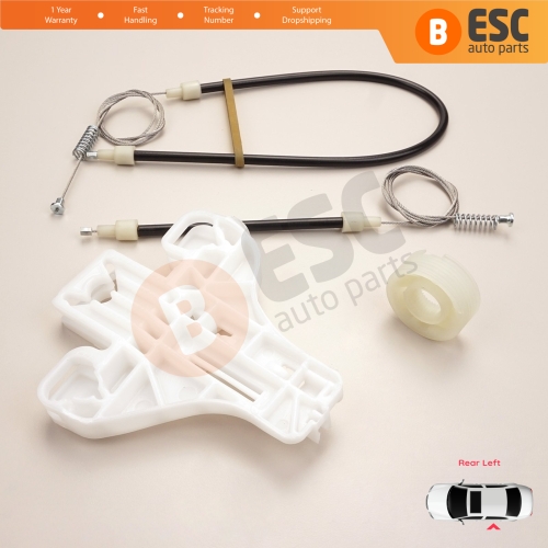 Power Window Regulator Repair Set Rear Left Door for Seat Toledo MK3 5P2 2004-2009 Altea 5P1 XL 5P5 5P8 5P0839461