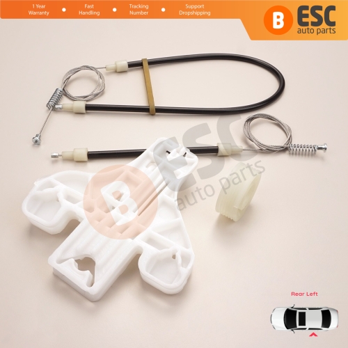 Power Window Regulator Repair Set Rear Left Door for Seat Toledo MK3 5P2 2004-2009 Altea 5P1 XL 5P5 5P8 5P0839461