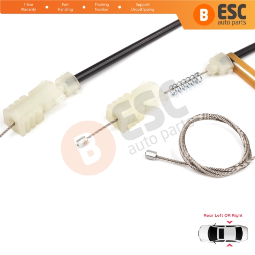 Power Window Regulator Repair Set Rear Door for Nissan Pathfinder MK3 R51 2004-2015 82721EA500