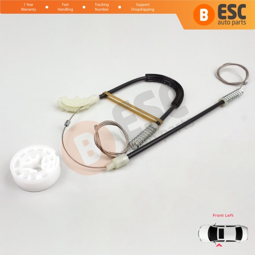 Power Window Regulator Repair Kit Front Left for Volvo S40 V40 MK1 644 645 1995-2004 4/5-Door 30623448