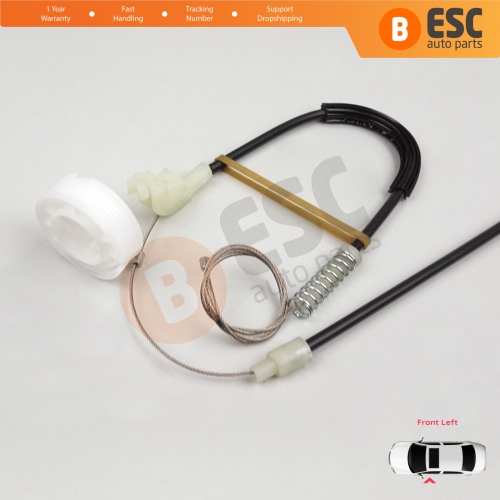 Power Window Regulator Repair Kit Front Left for Volvo S40 V40 MK1 644 645 1995-2004 4/5-Door 30623448