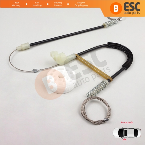 Power Window Regulator Repair Kit Front Left for Volvo S40 V40 MK1 644 645 1995-2004 4/5-Door 30623448