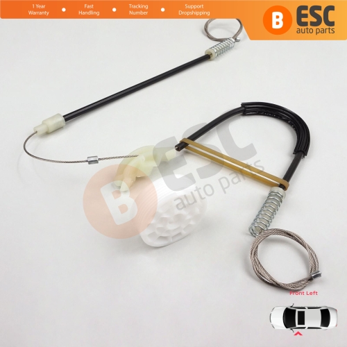 Power Window Regulator Repair Kit Front Left for Volvo S40 V40 MK1 644 645 1995-2004 4/5-Door 30623448