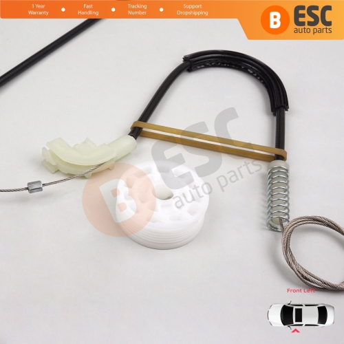 Power Window Regulator Repair Kit Front Left for Volvo S40 V40 MK1 644 645 1995-2004 4/5-Door 30623448