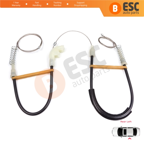 Power Window Regulator Repair Kit Rear Left for Volvo S40 V40 MK1 644 645 1995-2004 4/5-Door 30623452