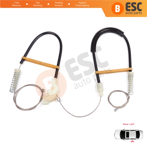 Power Window Regulator Repair Kit Rear Left for Volvo S40 V40 MK1 644 645 1995-2004 4/5-Door 30623452