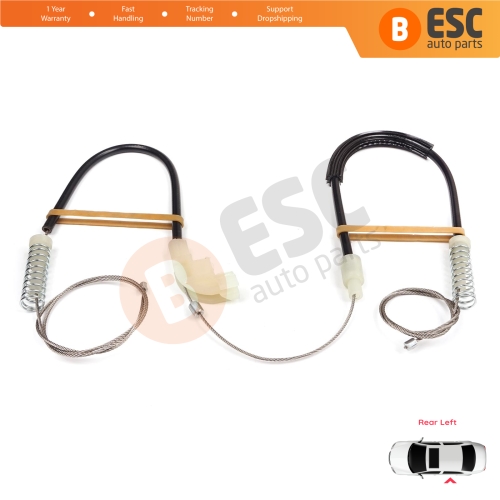 Power Window Regulator Repair Kit Rear Left for Volvo S40 V40 MK1 644 645 1995-2004 4/5-Door 30623452