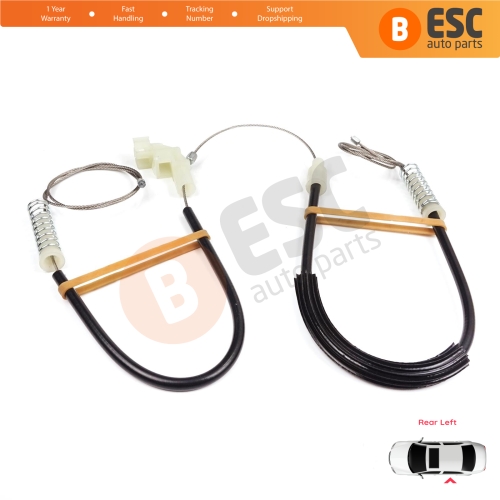 Power Window Regulator Repair Kit Rear Left for Volvo S40 V40 MK1 644 645 1995-2004 4/5-Door 30623452