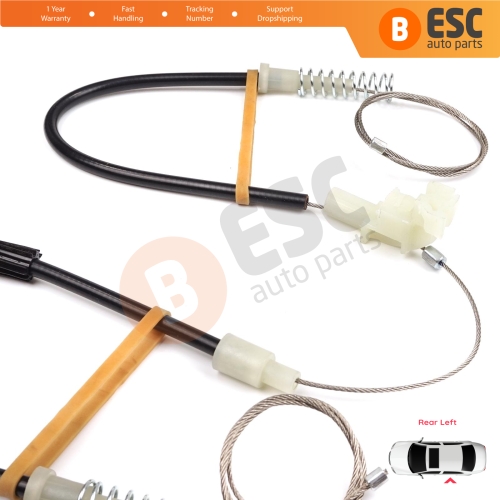 Power Window Regulator Repair Kit Rear Left for Volvo S40 V40 MK1 644 645 1995-2004 4/5-Door 30623452