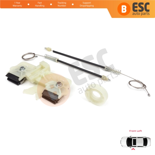 Power Window Regulator Repair Set Front Left for Ford Fiesta MK6 CB1 CCN JA8 JR8 2008-2017 4/5 Door 1573811