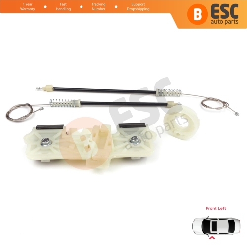 Power Window Regulator Repair Set Front Left for Ford Fiesta MK6 CB1 CCN JA8 JR8 2008-2017 4/5 Door 1573811