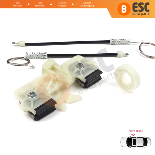Power Window Regulator Repair Set Front Right for Ford Fiesta MK6 CB1 CCN JA8 JR8 2008-2017 4/5 Door 1568365
