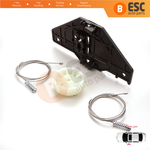 Power Window Regulator Repair Set Front Left for Peugeot Partner Citroen Berlingo MK2 B9 2008-2018 Tepee Multispace 9221ER