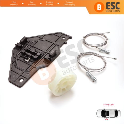 Power Window Regulator Repair Set Front Left for Peugeot Partner Citroen Berlingo MK2 B9 2008-2018 Tepee Multispace 9221ER