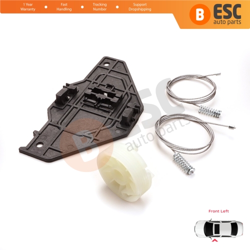 Power Window Regulator Repair Set Front Left for Peugeot Partner Citroen Berlingo MK2 B9 2008-2018 Tepee Multispace 9221ER
