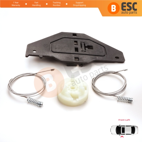 Power Window Regulator Repair Set Front Left for Peugeot Partner Citroen Berlingo MK2 B9 2008-2018 Tepee Multispace 9221ER