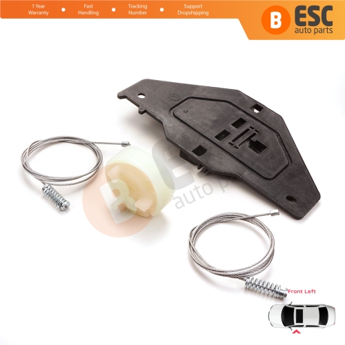 Power Window Regulator Repair Set Front Left for Peugeot Partner Citroen Berlingo MK2 B9 2008-2018 Tepee Multispace 9221ER