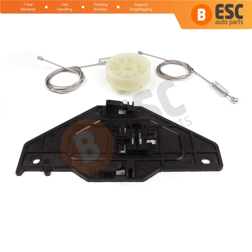Power Window Regulator Repair Set Front Right for Peugeot Partner Citroen Berlingo MK2 B9 2008-2018 Tepee Multispace 9222EQ