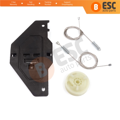 Power Window Regulator Repair Set Front Right for Peugeot Partner Citroen Berlingo MK2 B9 2008-2018 Tepee Multispace 9222EQ
