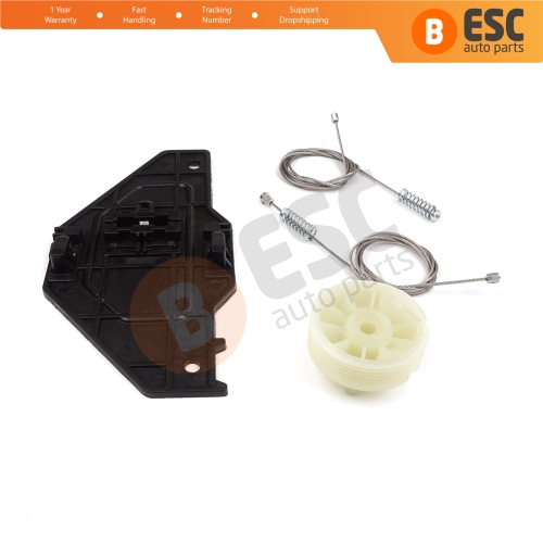 Power Window Regulator Repair Set Front Right for Peugeot Partner Citroen Berlingo MK2 B9 2008-2018 Tepee Multispace 9222EQ