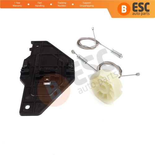 Power Window Regulator Repair Set Front Right for Peugeot Partner Citroen Berlingo MK2 B9 2008-2018 Tepee Multispace 9222EQ