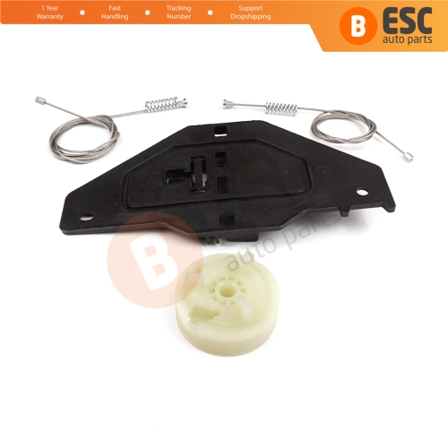 Power Window Regulator Repair Set Front Right for Peugeot Partner Citroen Berlingo MK2 B9 2008-2018 Tepee Multispace 9222EQ