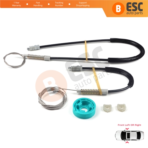 Window Regulator Repair Set Front for Audi 80 B3 B4 8G 89 1991-2001 2-Door Coupe Cabriolet 895837729