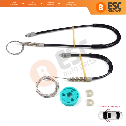 Window Regulator Repair Set Front for Audi 80 B3 B4 8G 89 1991-2001 2-Door Coupe Cabriolet 895837729