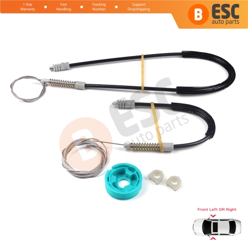 Window Regulator Repair Set Front for Audi 80 B3 B4 8G 89 1991-2001 2-Door Coupe Cabriolet 895837729